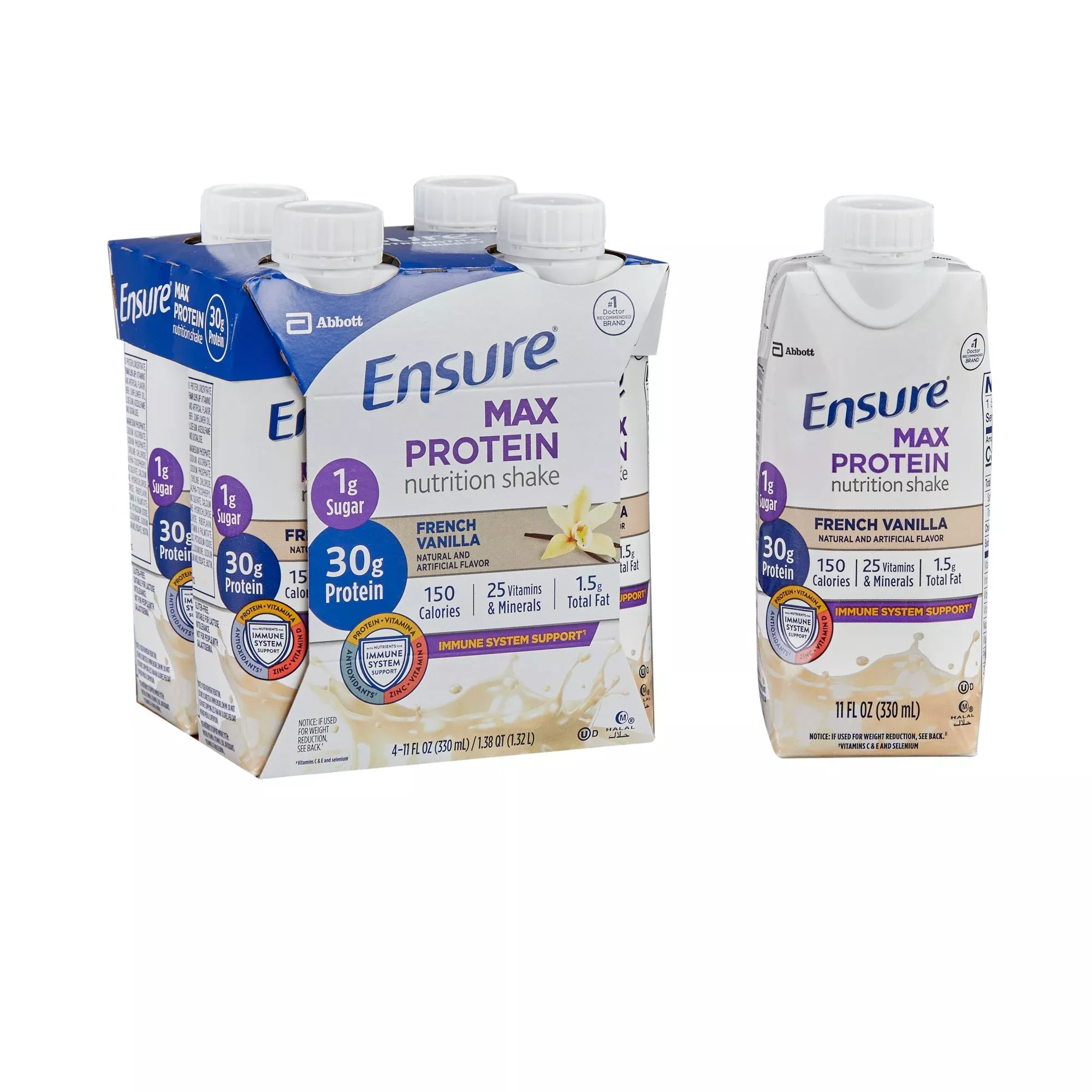 Ensure Max Protein Nutrition Shake, Vanilla, 1 Each