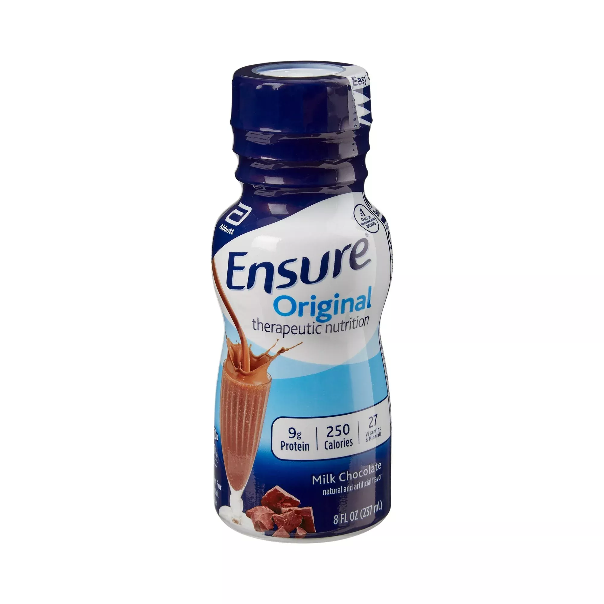 Ensure Original Chocolate Oral Supplement, 8 oz. Bottle, 1 Case of 24