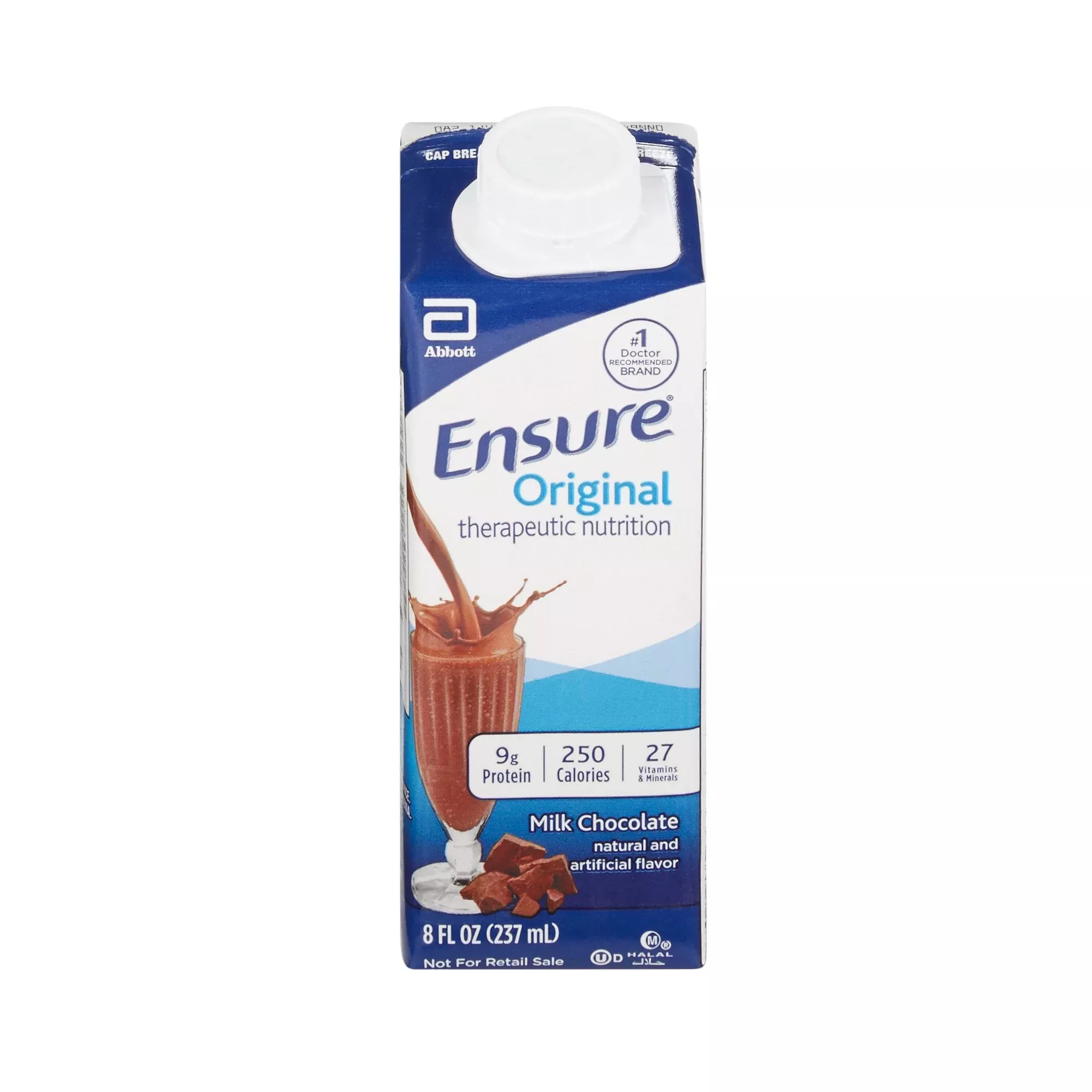 Ensure Original Therapeutic Nutrition Shake Chocolate Oral Supplement, 1 Each