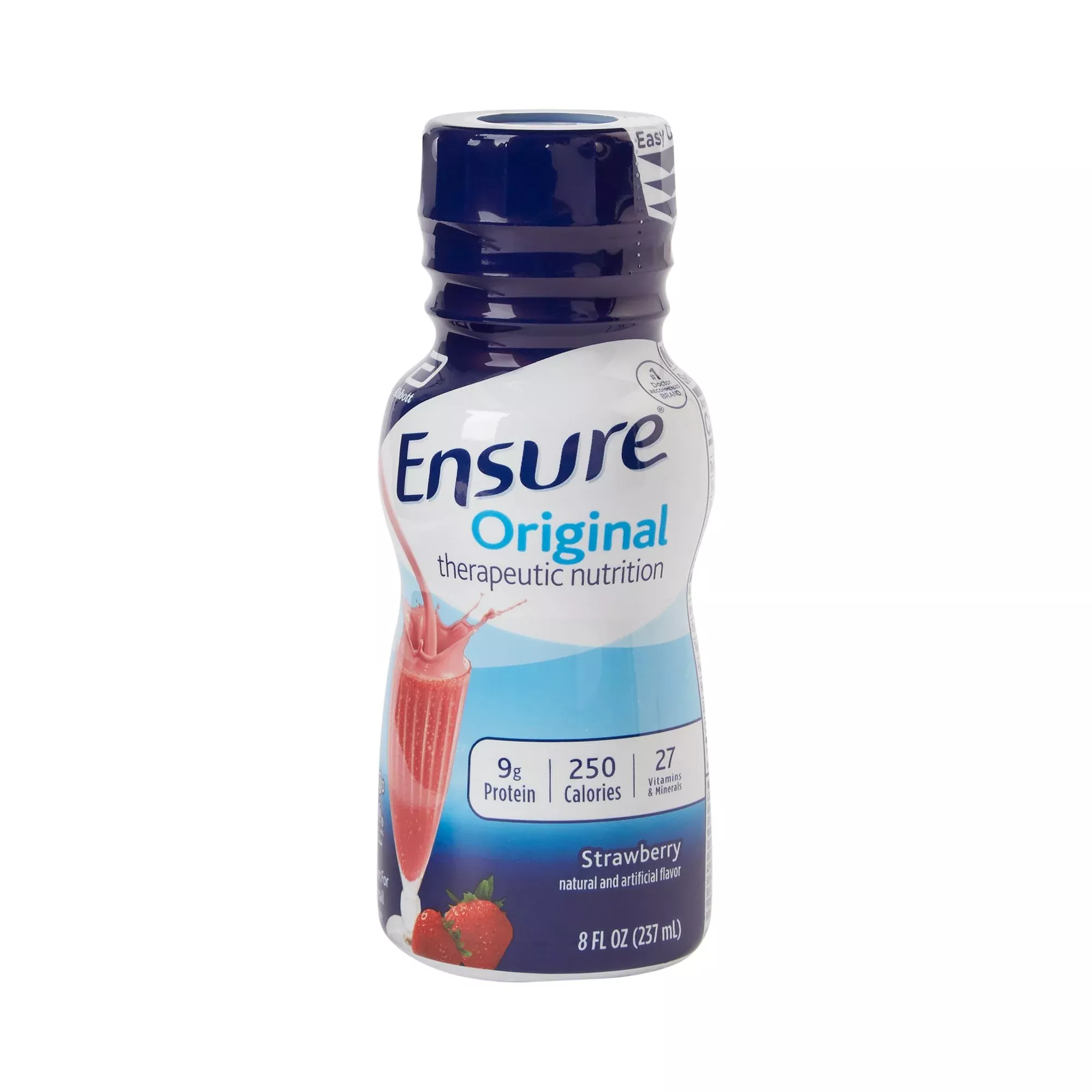 Ensure Original Therapeutic Nutrition Shake Strawberry Oral Supplement, 8 oz. Bottle, 1 Each