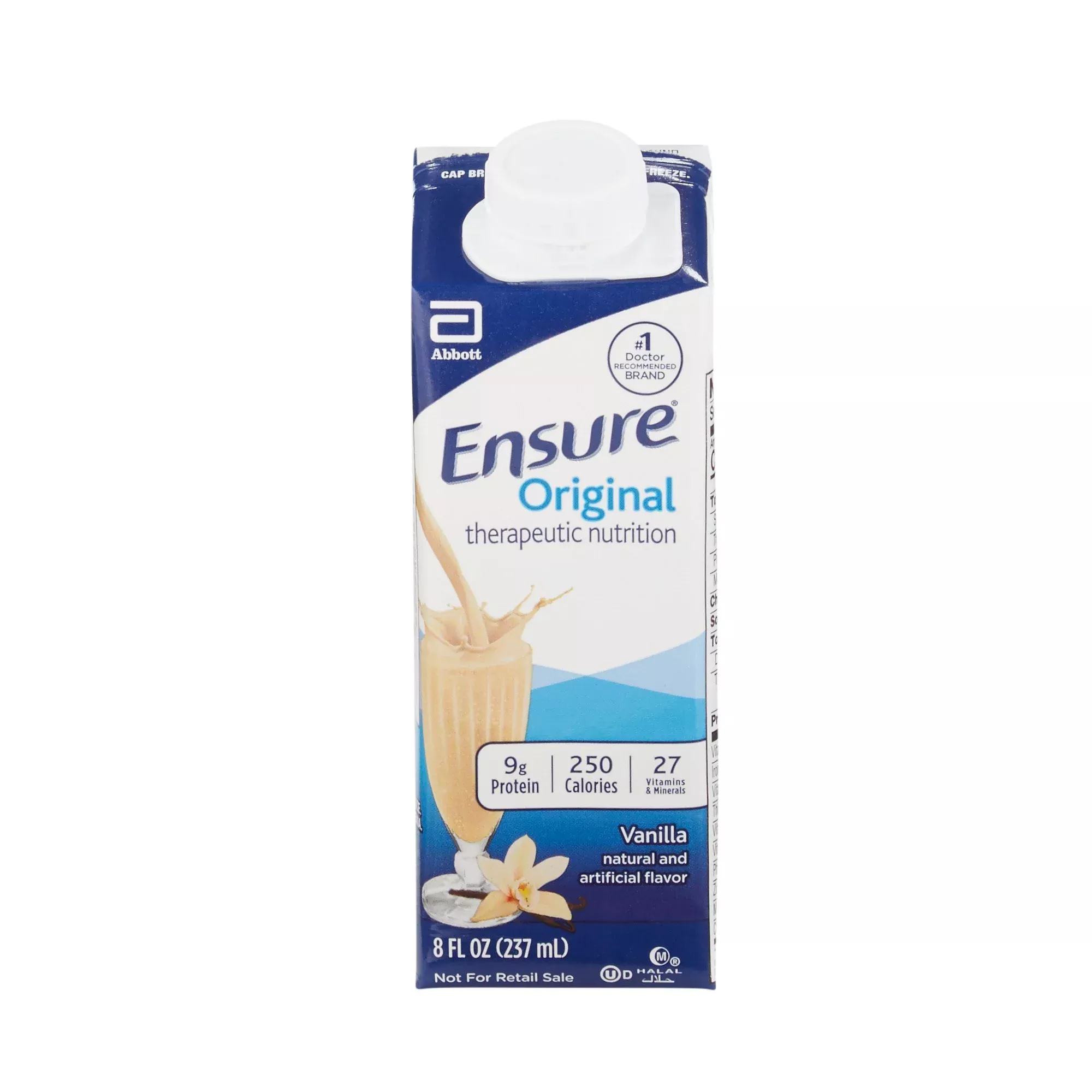 Ensure Vanilla Oral Supplement, 8 oz. Carton, 1 Each
