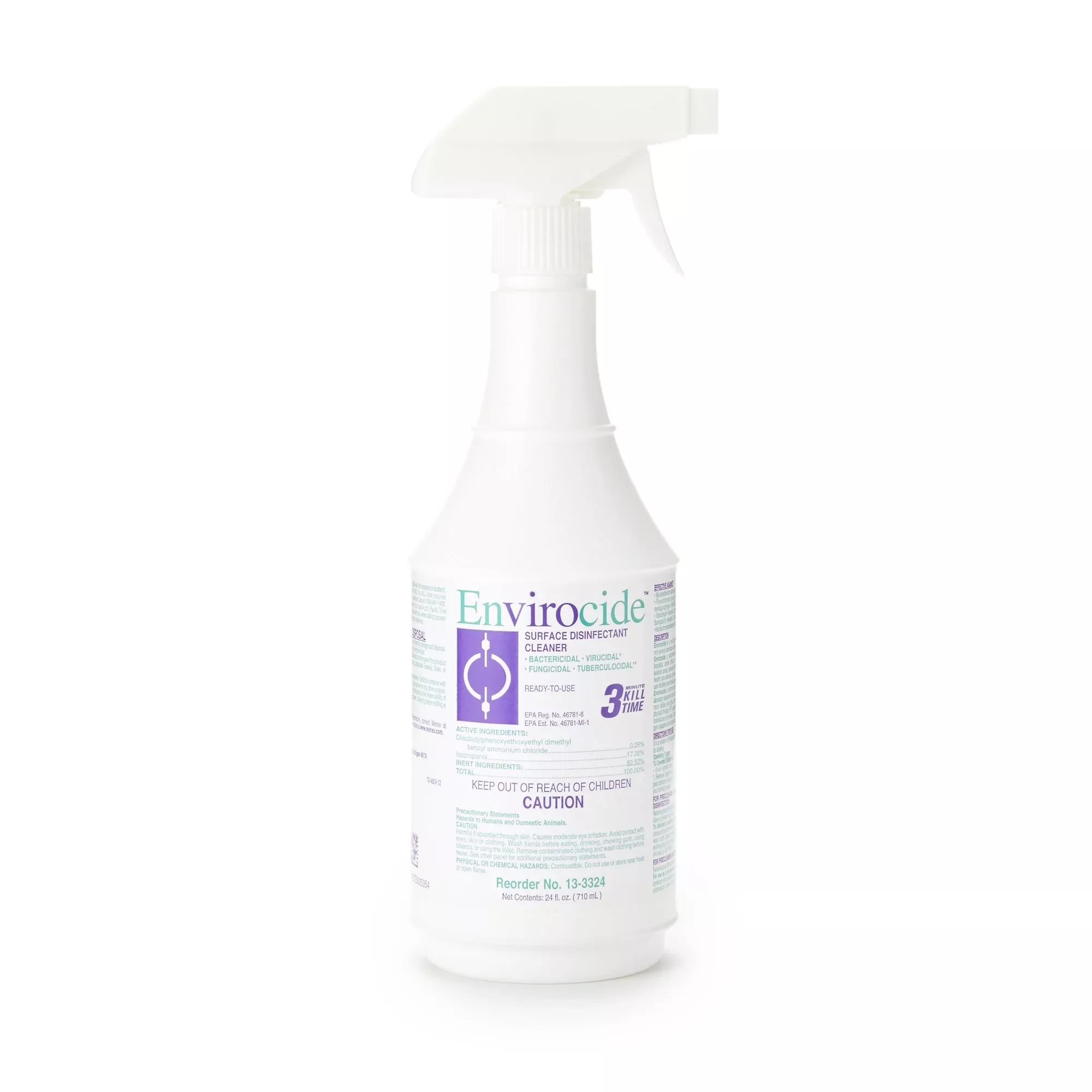 Envirocide Surface Disinfectant Cleaner, 1 Case of 12