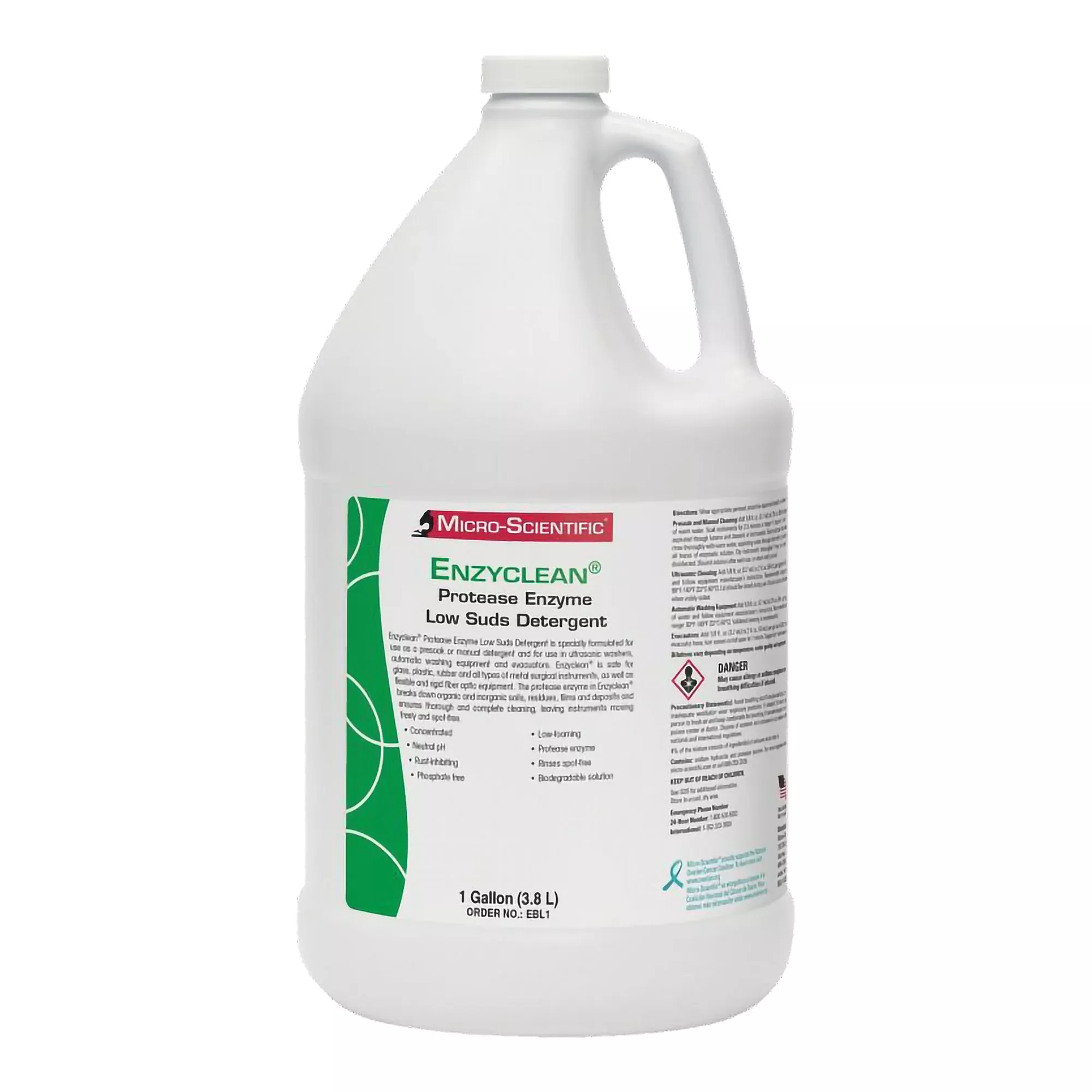 Enzyclean Enzymatic Instrument Detergent / Presoak, 1 Case of 4