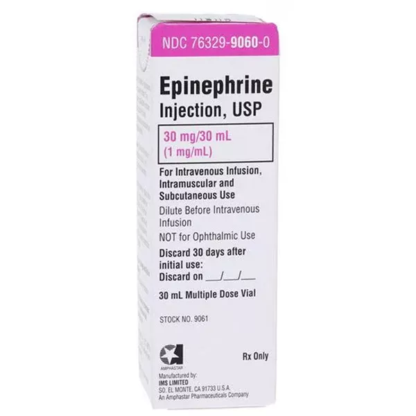 Epinephrine Injection 1 mg/mL Multiple-Dose Vial 30 mL (RX)