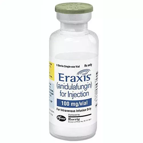 Eraxis Anidulafungin Injection 100 mg/vlPowder SDV 10 mg (RX)