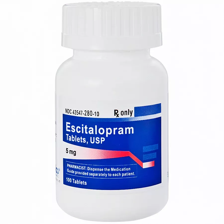 Escitalopram Oxalate Tablets 5 mg by Solco, 100 Count (RX)