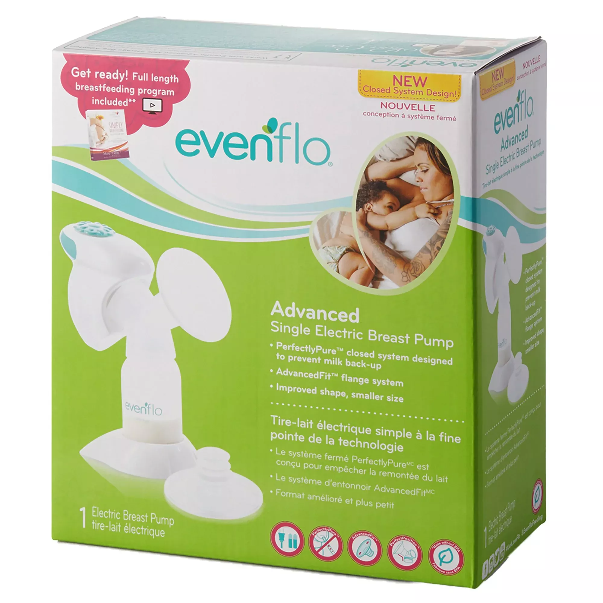 Evenflo Advanced Single Electric Breast Pump, 1 Each