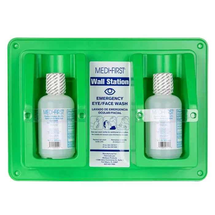 Eye Wash Station, Wall Mountable for Emergency Eyewash Relief
