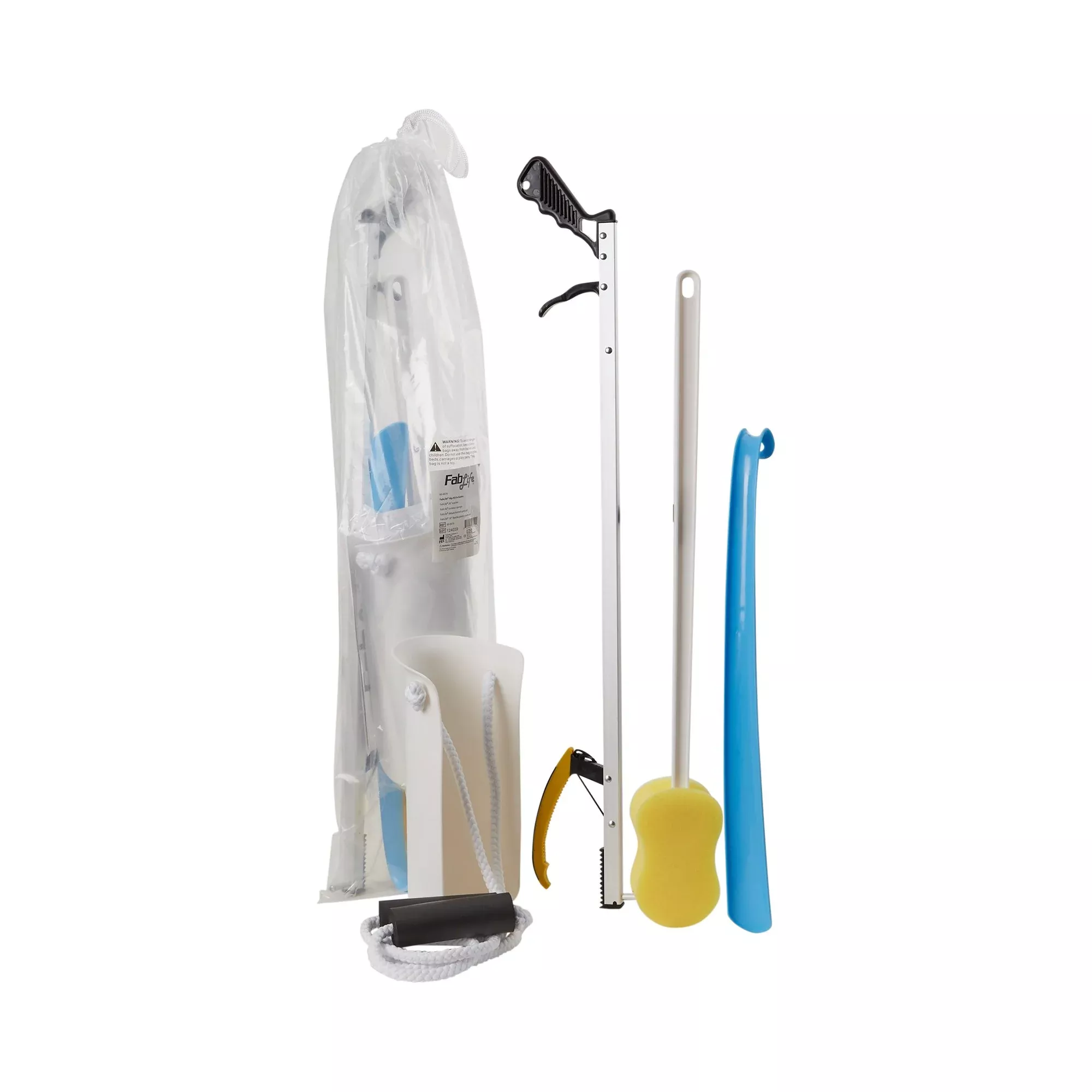 FabLife™ Hip Kit with 26 Inch Reacher and 18 Inch Plastic Shoehorn, 1 Each