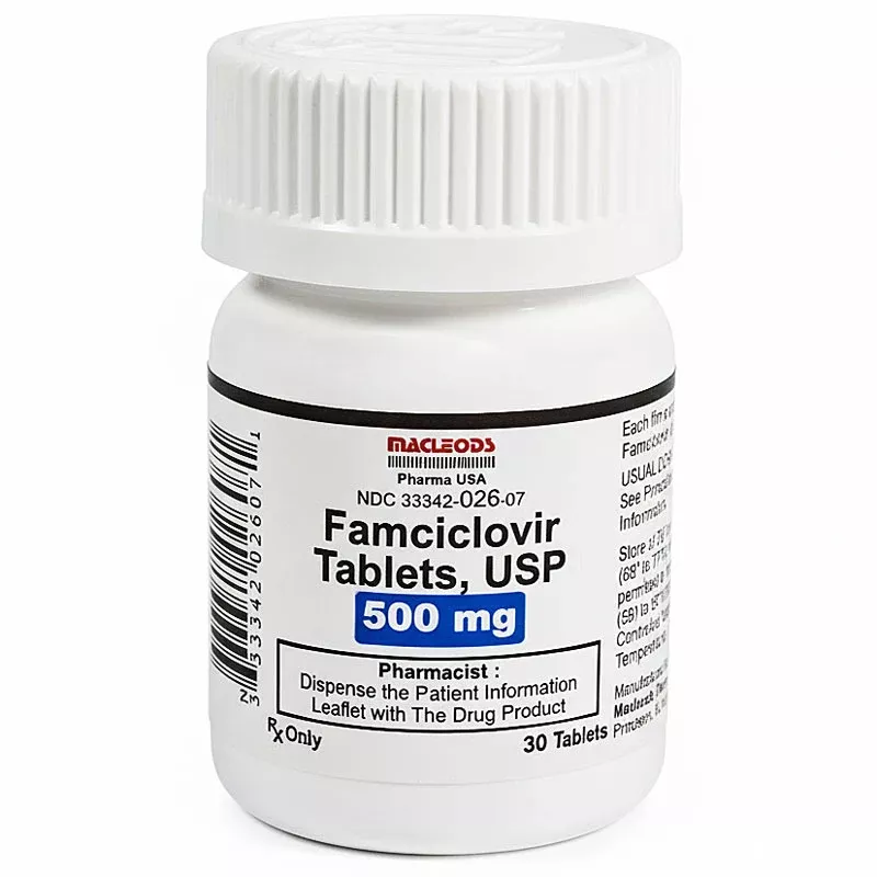 Famciclovir Tablets 125mg, 250mg, 500mg by Macleods 30 Count (RX)