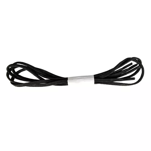 Fit To Be Tied Shoe Laces Elas-Black 24pr
