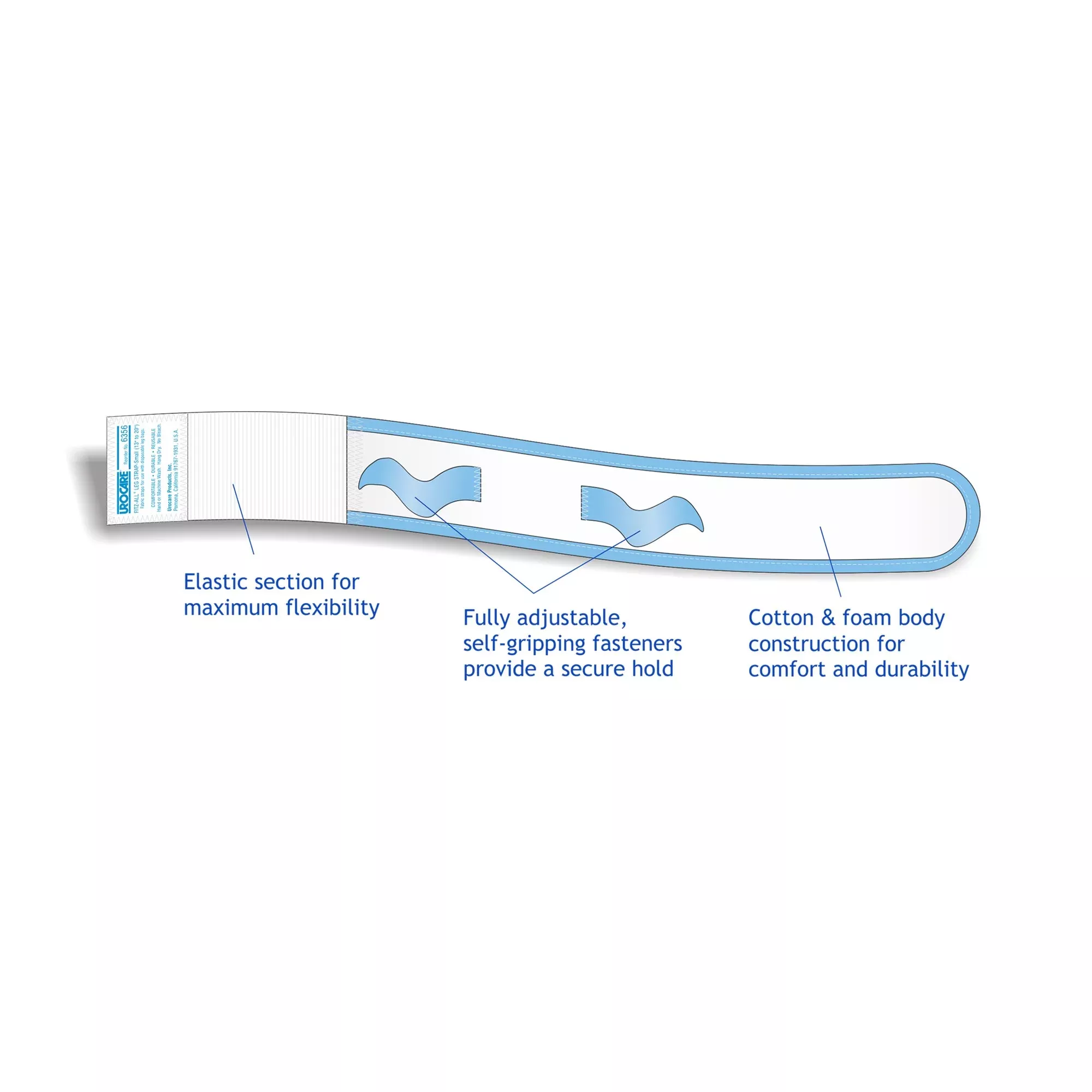 Fitz-All Universal Fabric Leg Bag Strap, 1 Each