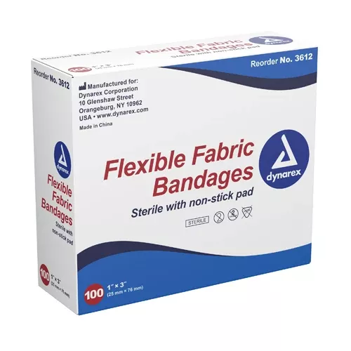 Flexible Fabric Adh Bandages Wing 3x 3 Bx/50