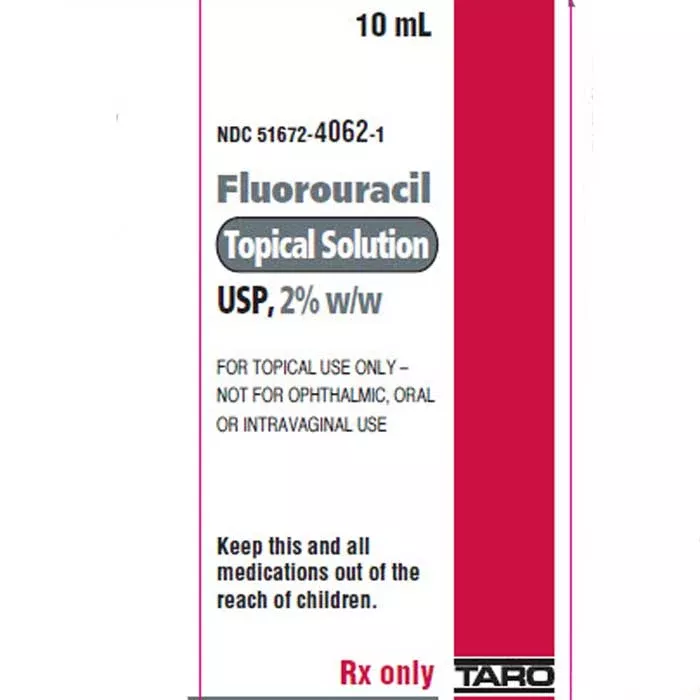 Fluorouracil Topical Solution 2% 10 mL (Rx)