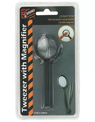 Forcep With Magnifier- 3Retail Pack