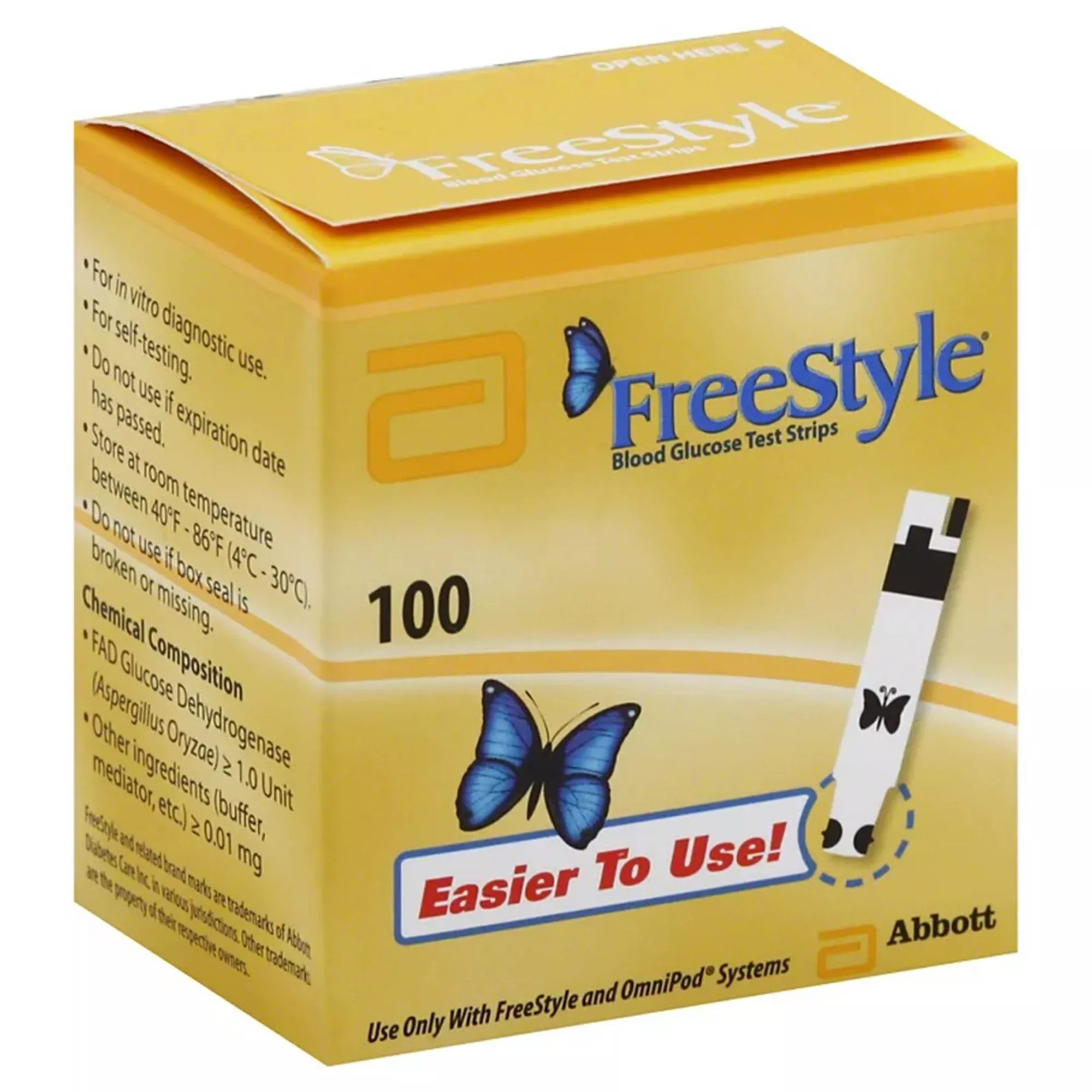 FreeStyle Blood Glucose Test Strips, 1 Each