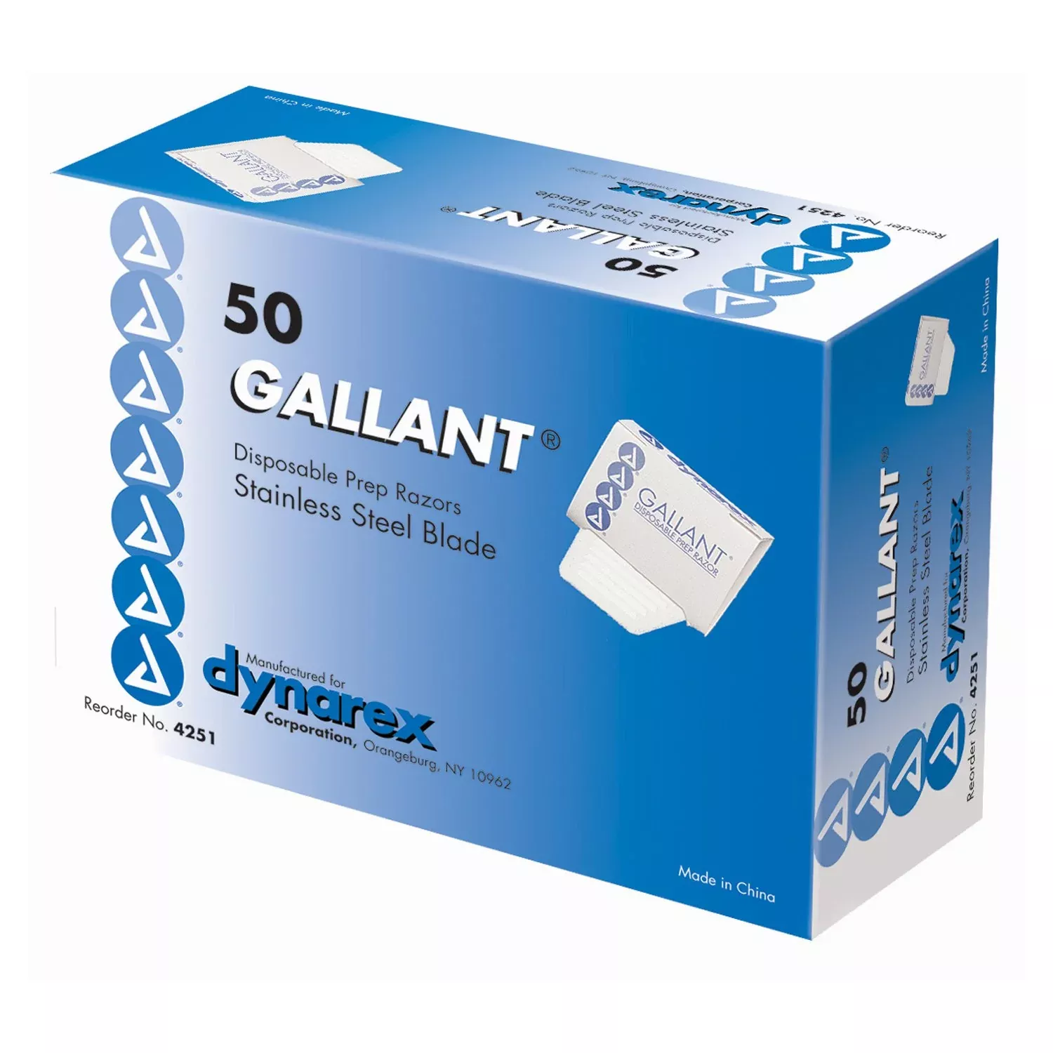 Gallant Surgical Prep Razor, 1 Box of 50
