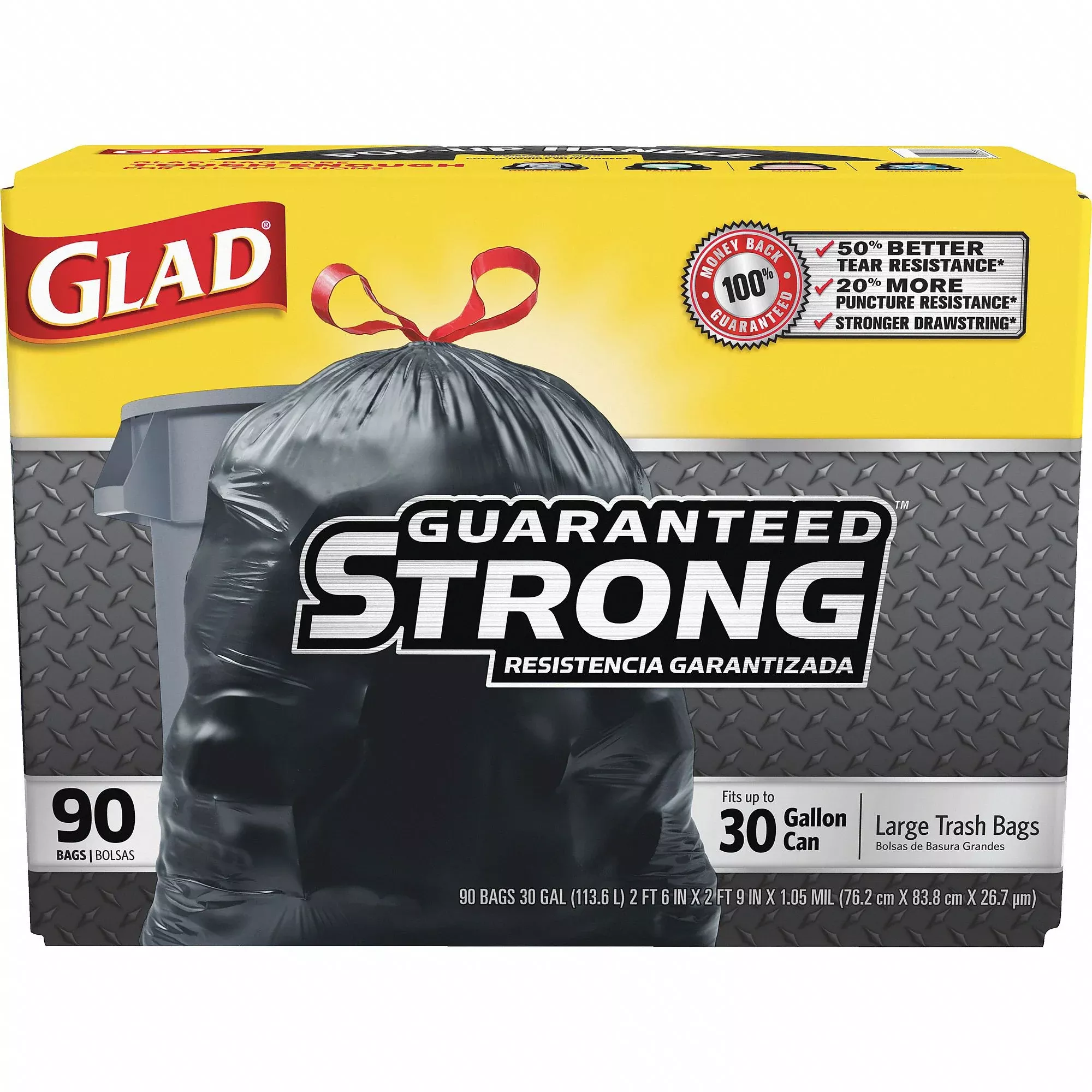 Glad Trash Bag, 1 Case of 90