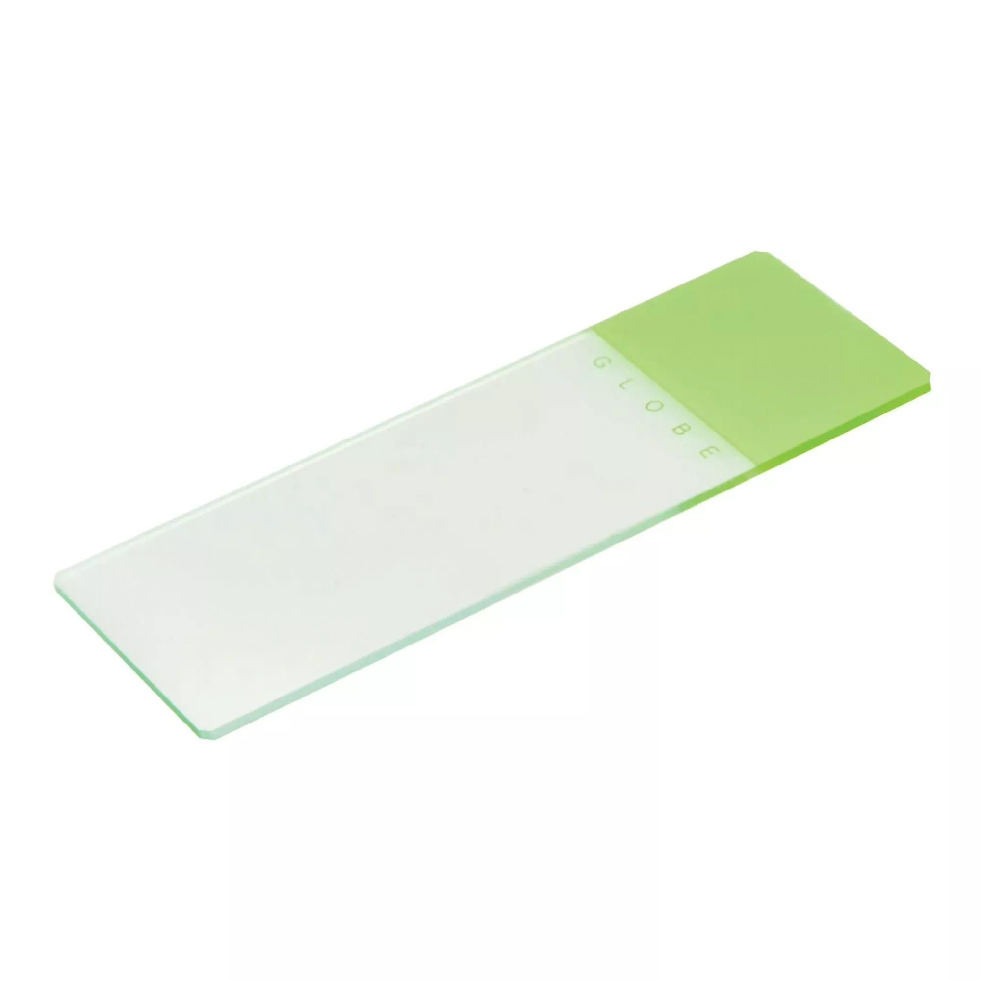Globe 1324 Series Microscope Slide, Green Frosted End, 25 x 75 x 1.1 mm, 1 Case of 1440