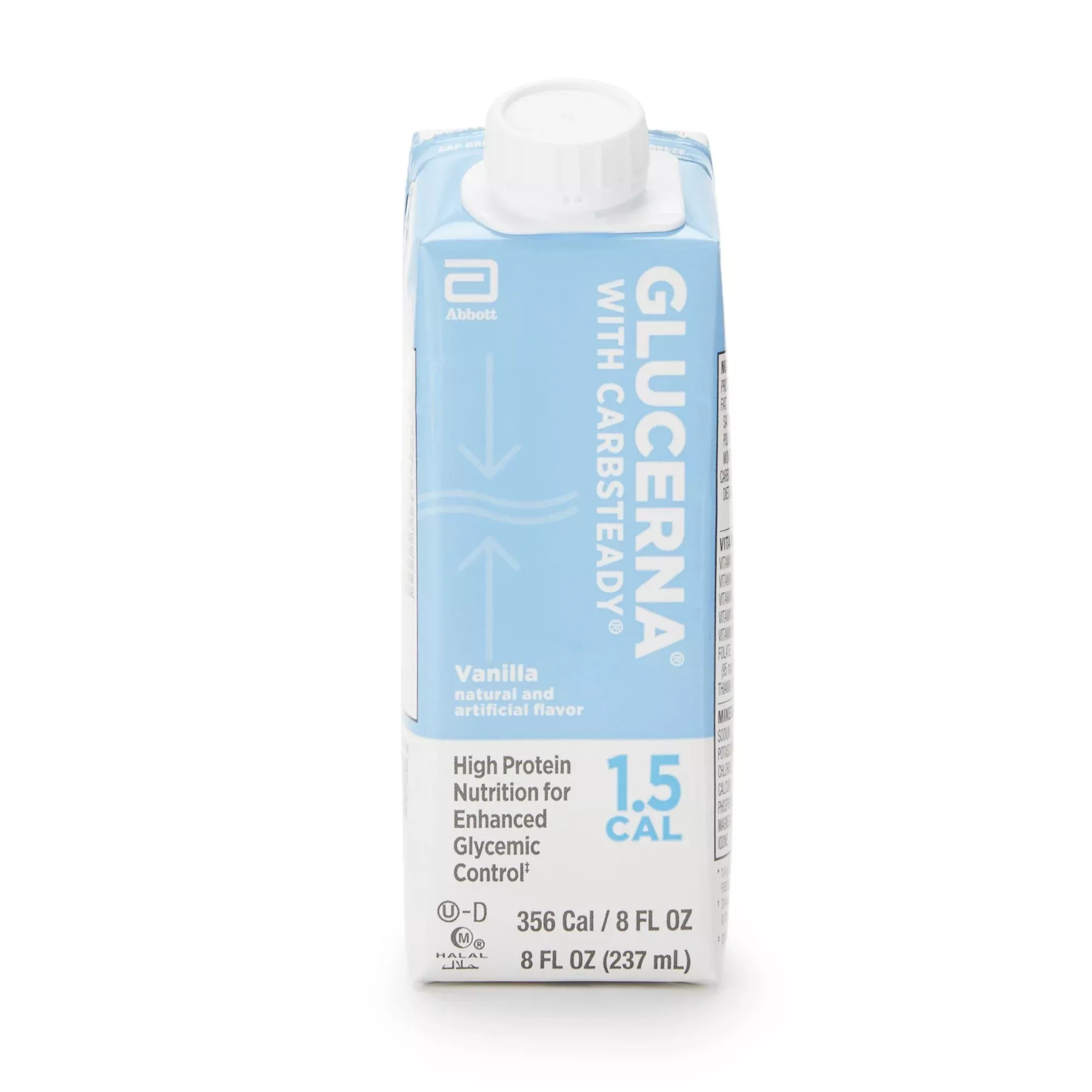 Glucerna 1.5 Cal Vanilla Oral Supplement, 8 oz. Carton, 1 Case of 24