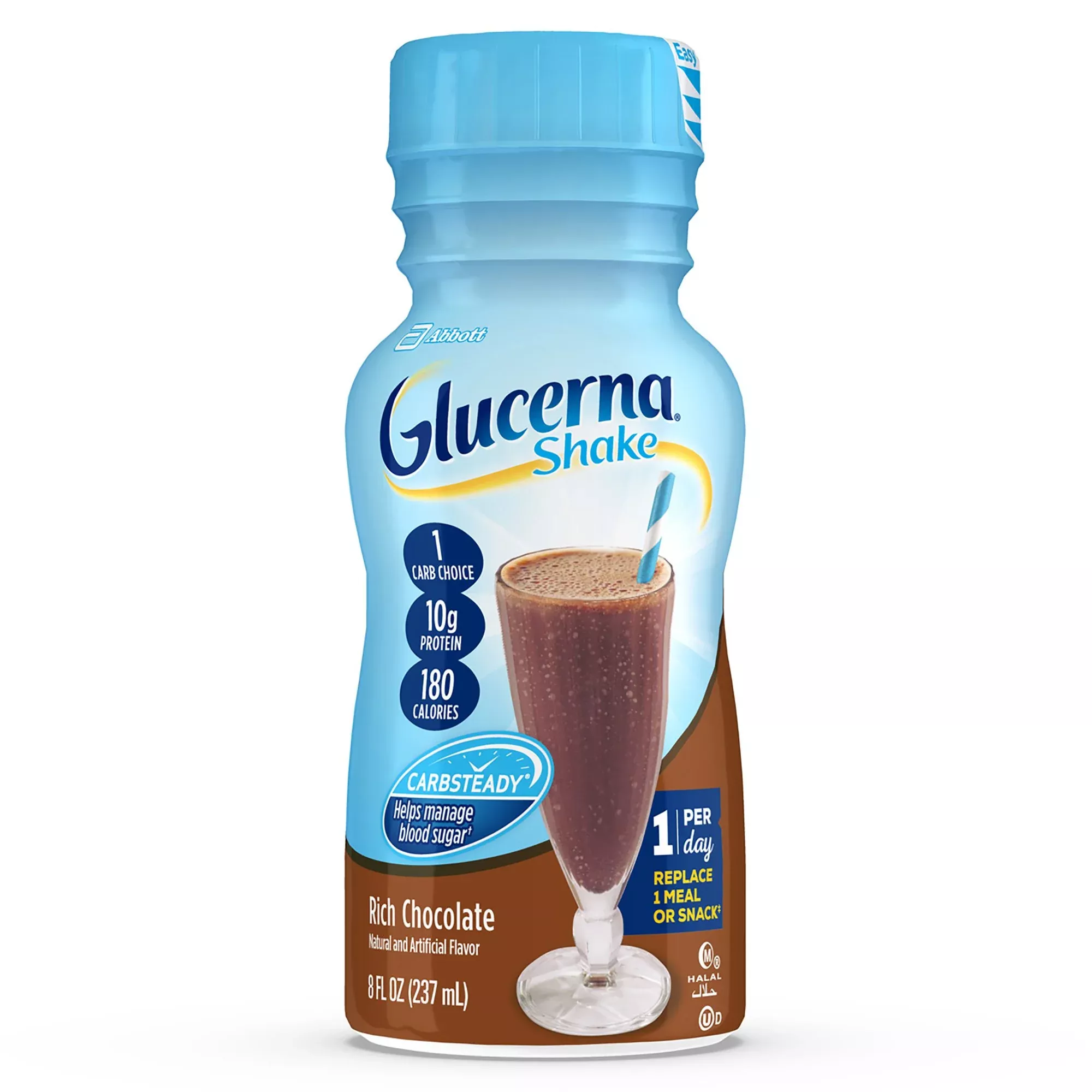 Glucerna Shake Chocolate Oral Supplement, 8 oz. Bottle, 1 Pack of 6