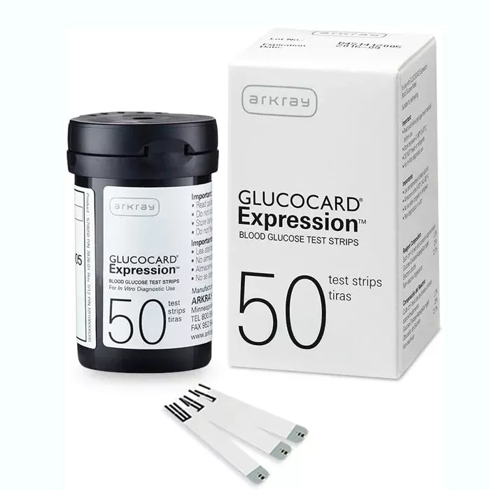 Glucocard Expression Blood Glucose Test Strips 50 Count