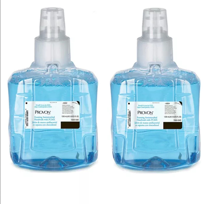Gojo Provon LTX Foaming Antimicrobial Handwash Dispenser Refill Bottle with Floral Scent, 1200 mL Refill 2/Case