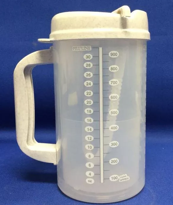 Graduated Drinking Mug, Gray, 32 ounce, 1 Each