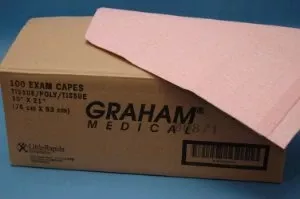 Graham Medical Products Exam Cape, Mauve, 1 Case of 100