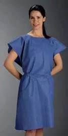 Graham Medical Products Patient Exam Gown, Universal, Mauve, 1 Case of 50