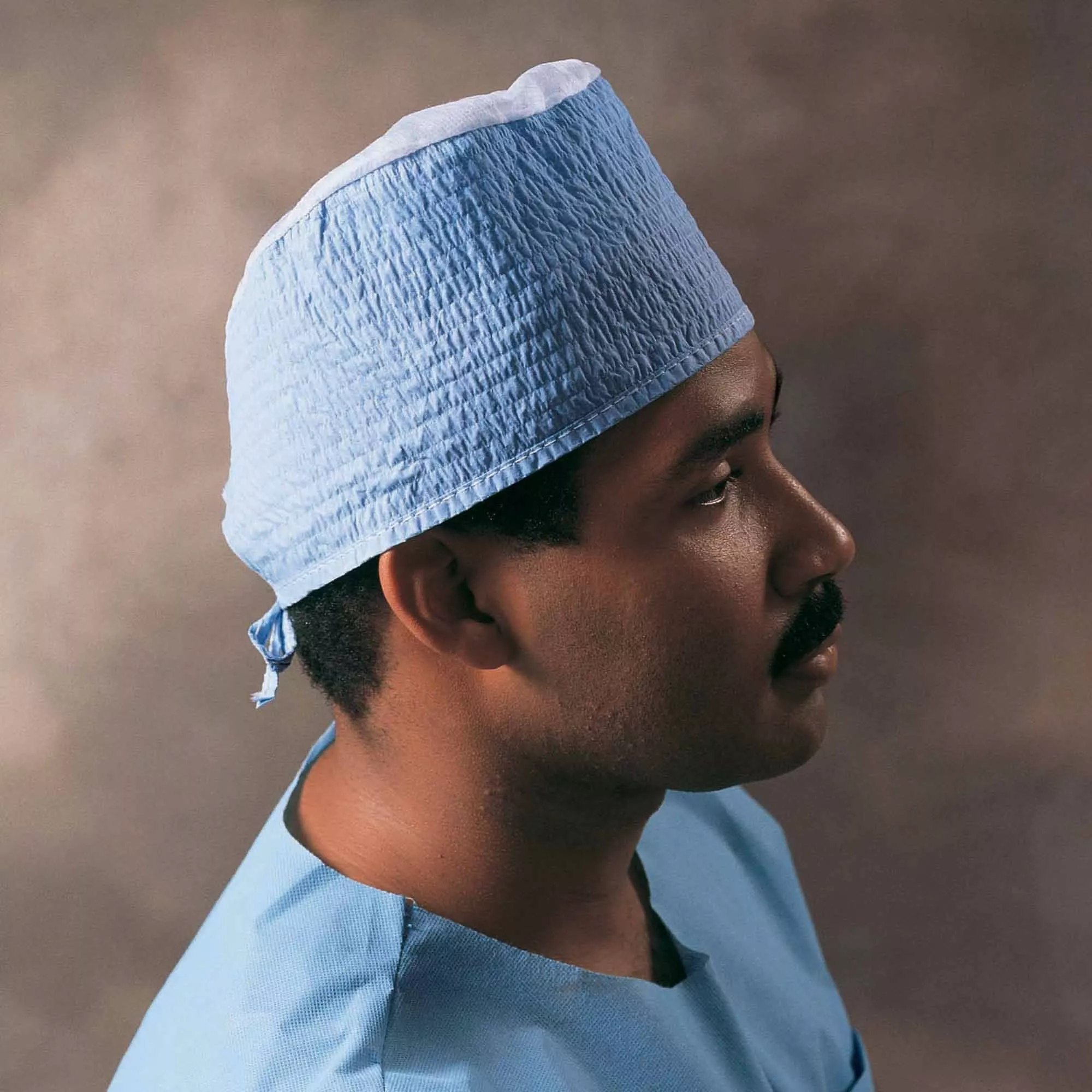 Halyard Blue Ties Surgeon Cap, 1 Case of 3