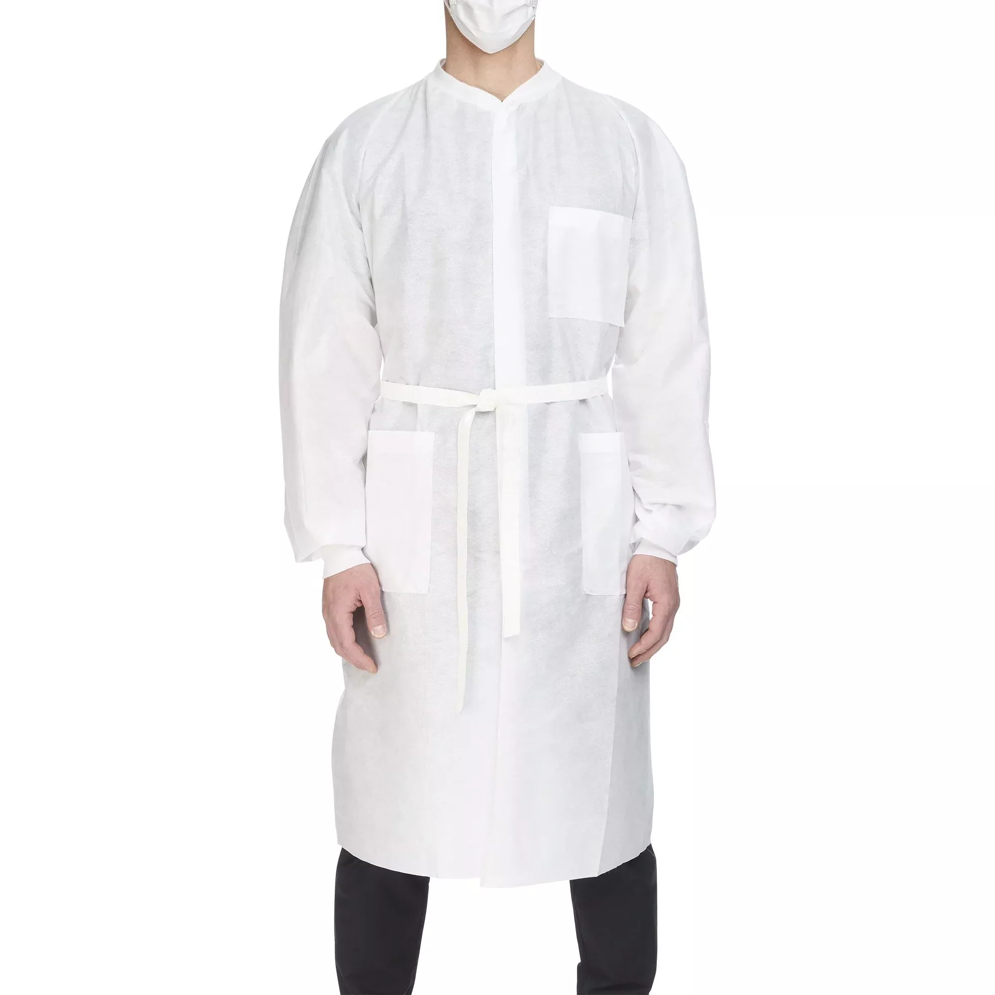 Halyard Health Basic Plus Lab Coat, X-Large, White, 1 Case of 25