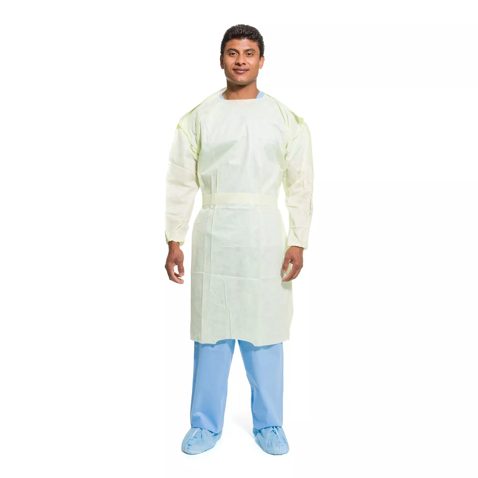Halyard Protective Procedure Gown, Large, Yellow, 1 Each