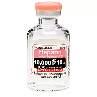 Heparin Sodium Injection 10000 Units/mL Multiple-Dose Vials 10 mL25/Pack