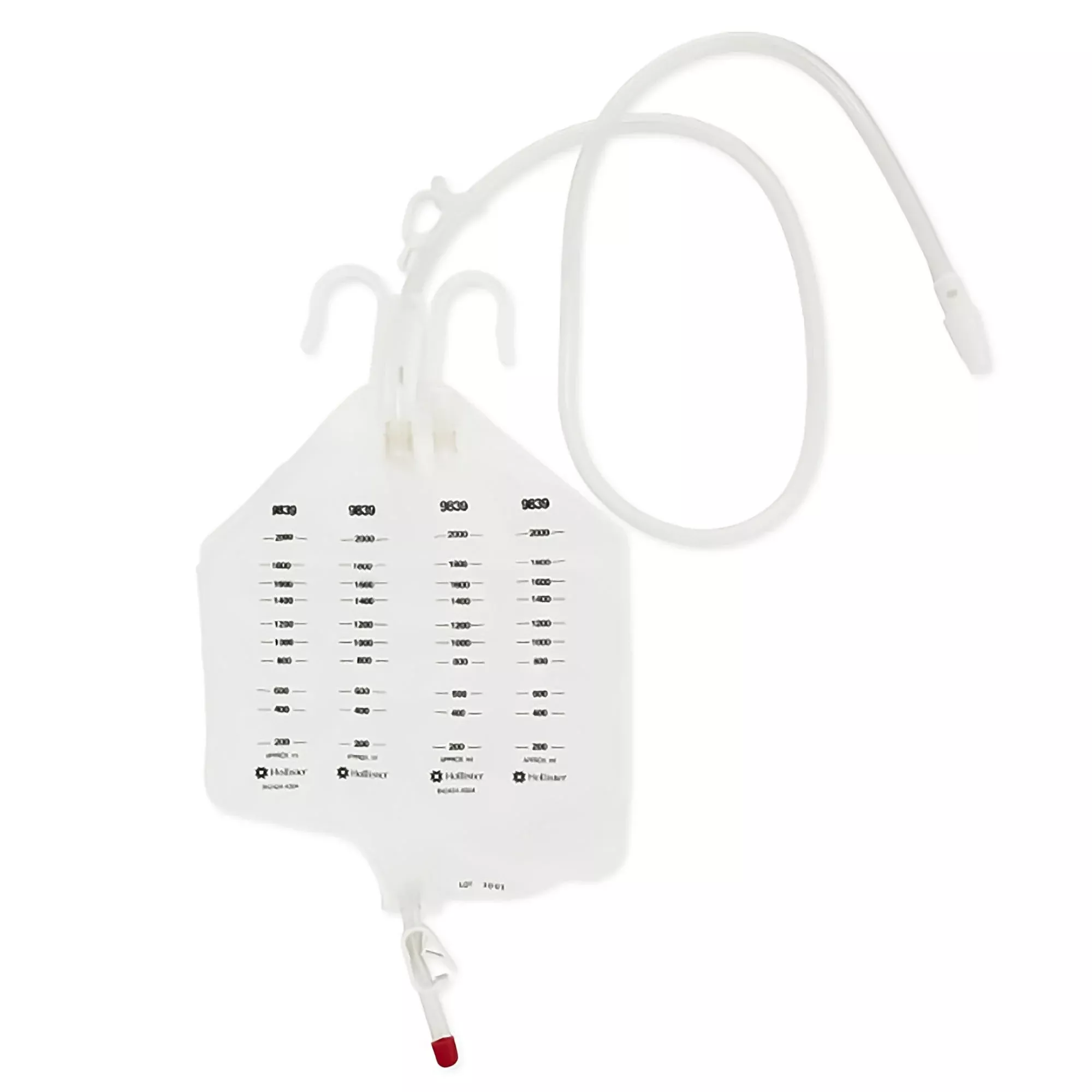 Hollister Urinary Drain Bag, Anti-Reflux, 2000 ml, Vinyl, 1 Box of 20