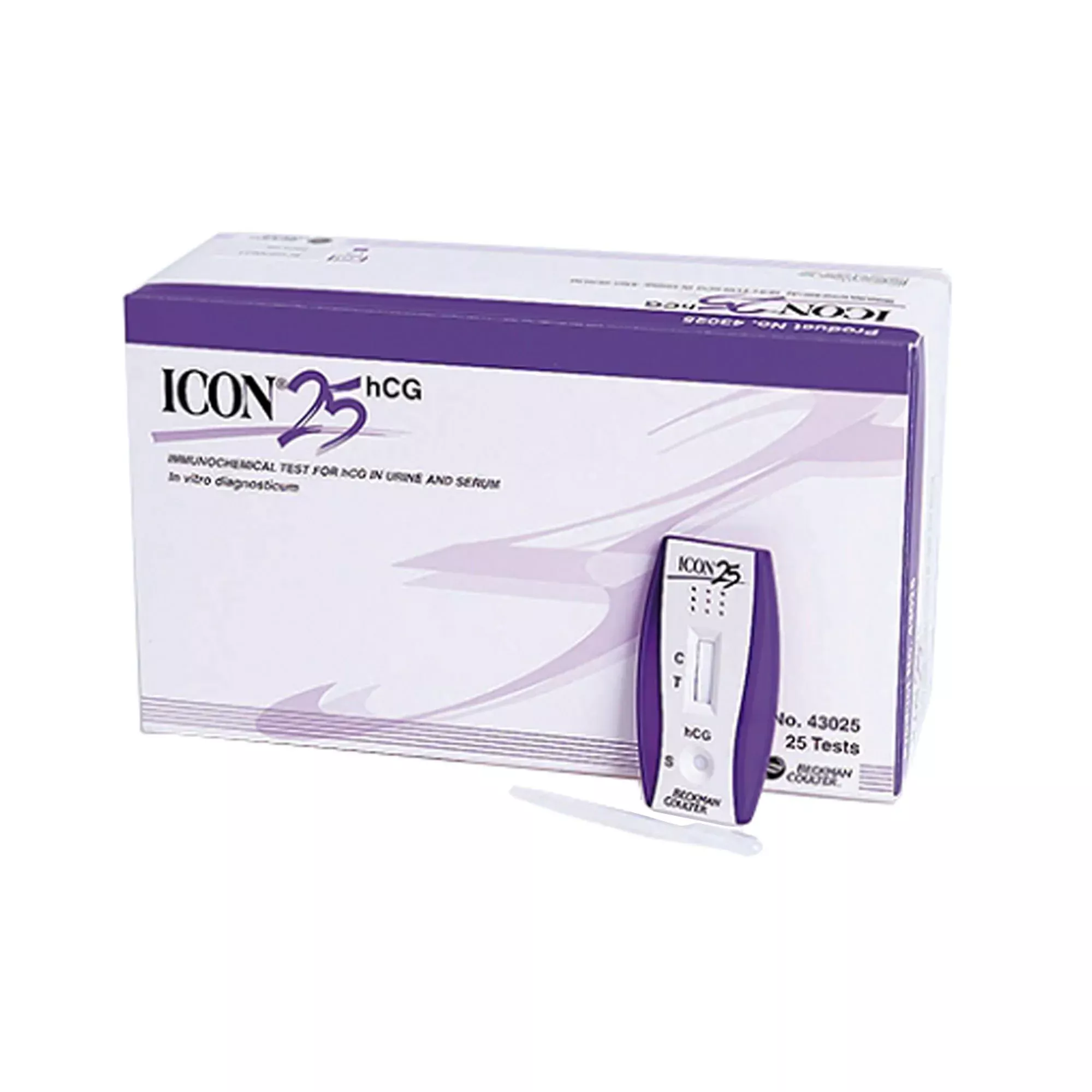 Icon 25 hCG Pregnancy Fertility Rapid Test Kit, 1 Case of 100