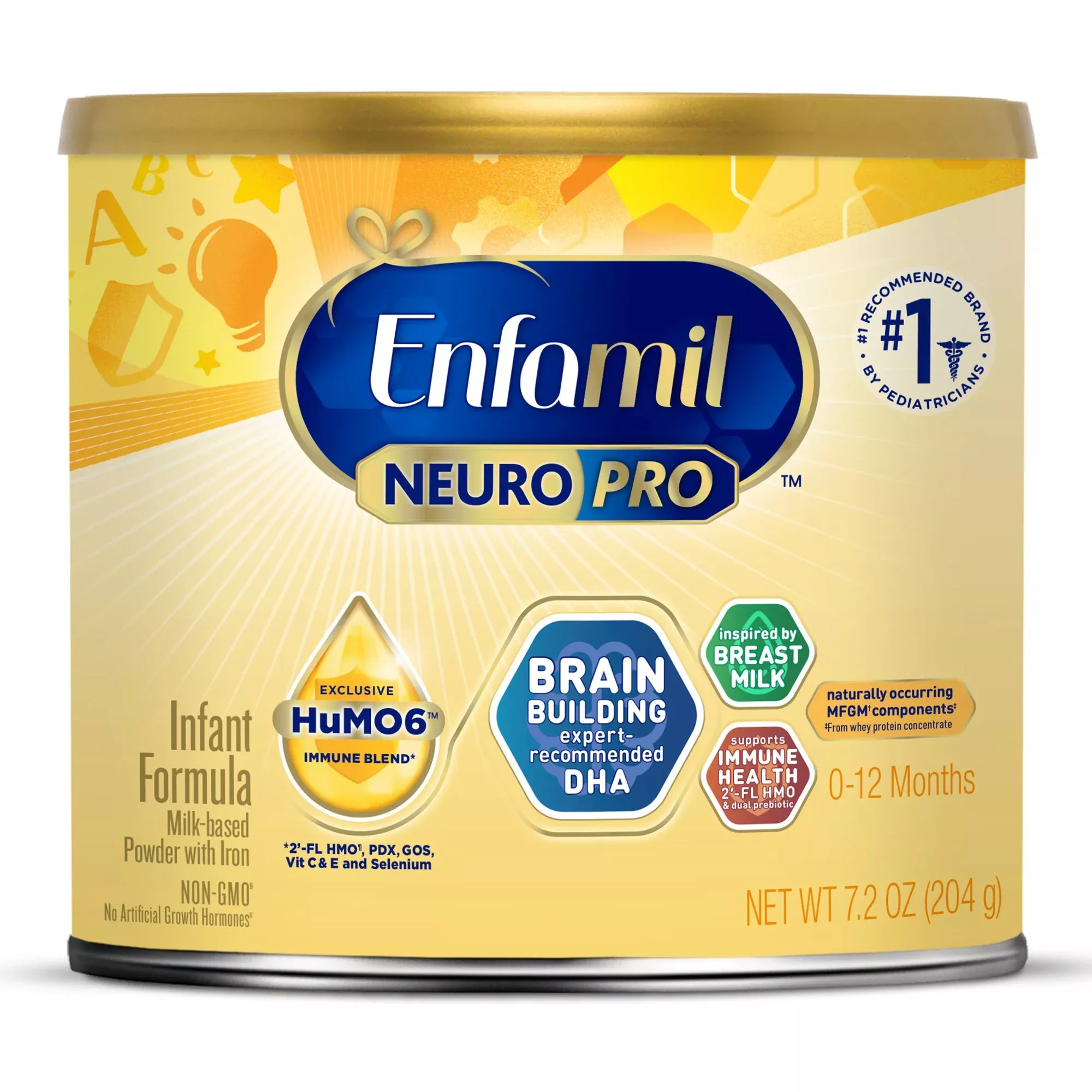 Infant Formula Enfamil NeuroPro™ Unflavored 7.2 oz. Can Powder Milk-Based