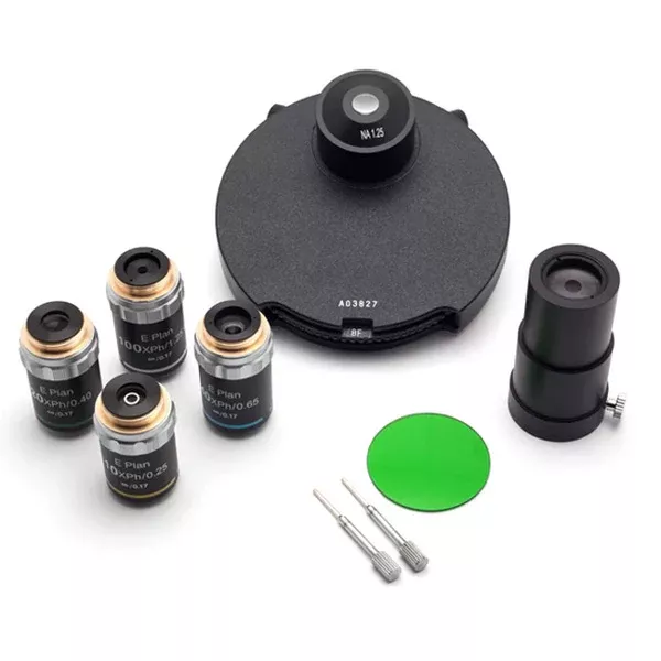 Innovation Microscope Infinity Turret Phase Kit: 10x, 20x, 40x, 100x, Brightfield, Darkfield
