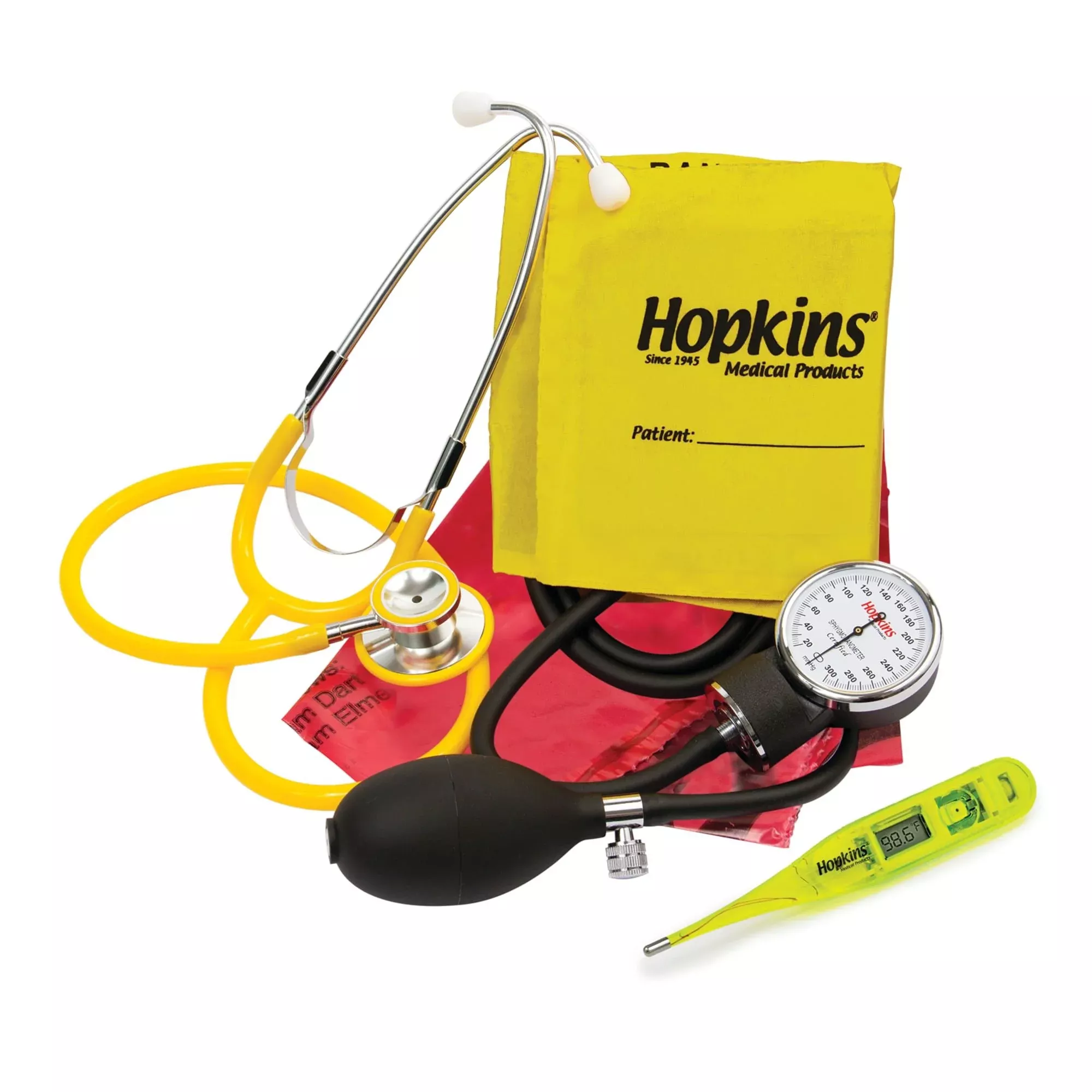 ISO Vital Signs Kit Aneroid Sphygmomanometer/Stethoscope, 1 Each