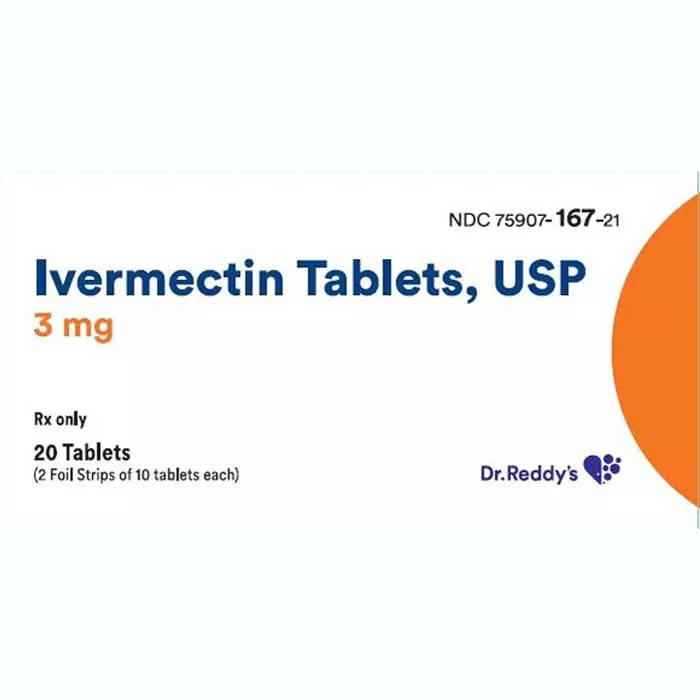Ivermectin Tablets 3 mg, 2 Blister Packs of 10, 20/bx (Rx)