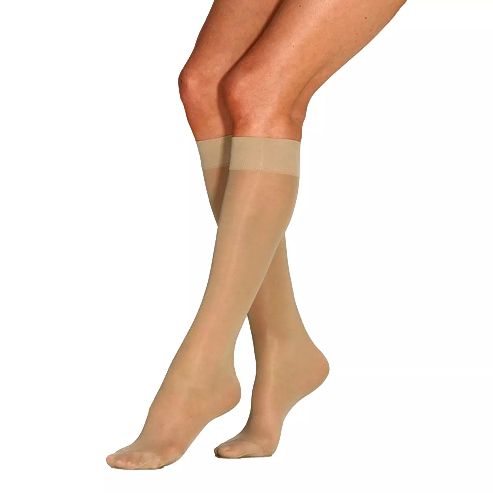 Jobst Ultra sheer Compression Knee-High Stockings, Medium, Sun Bronze, 1 Pair