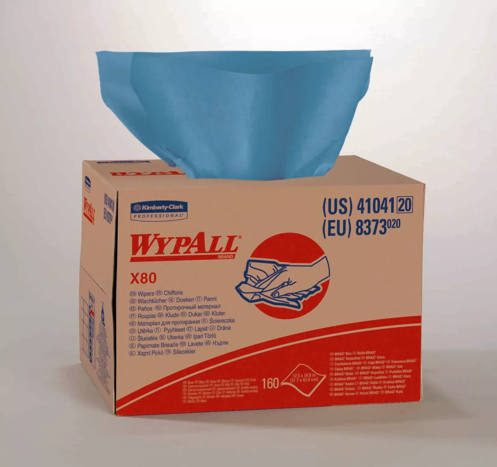 KC WypAll* X80 Shop Towel, 1 Case of 160
