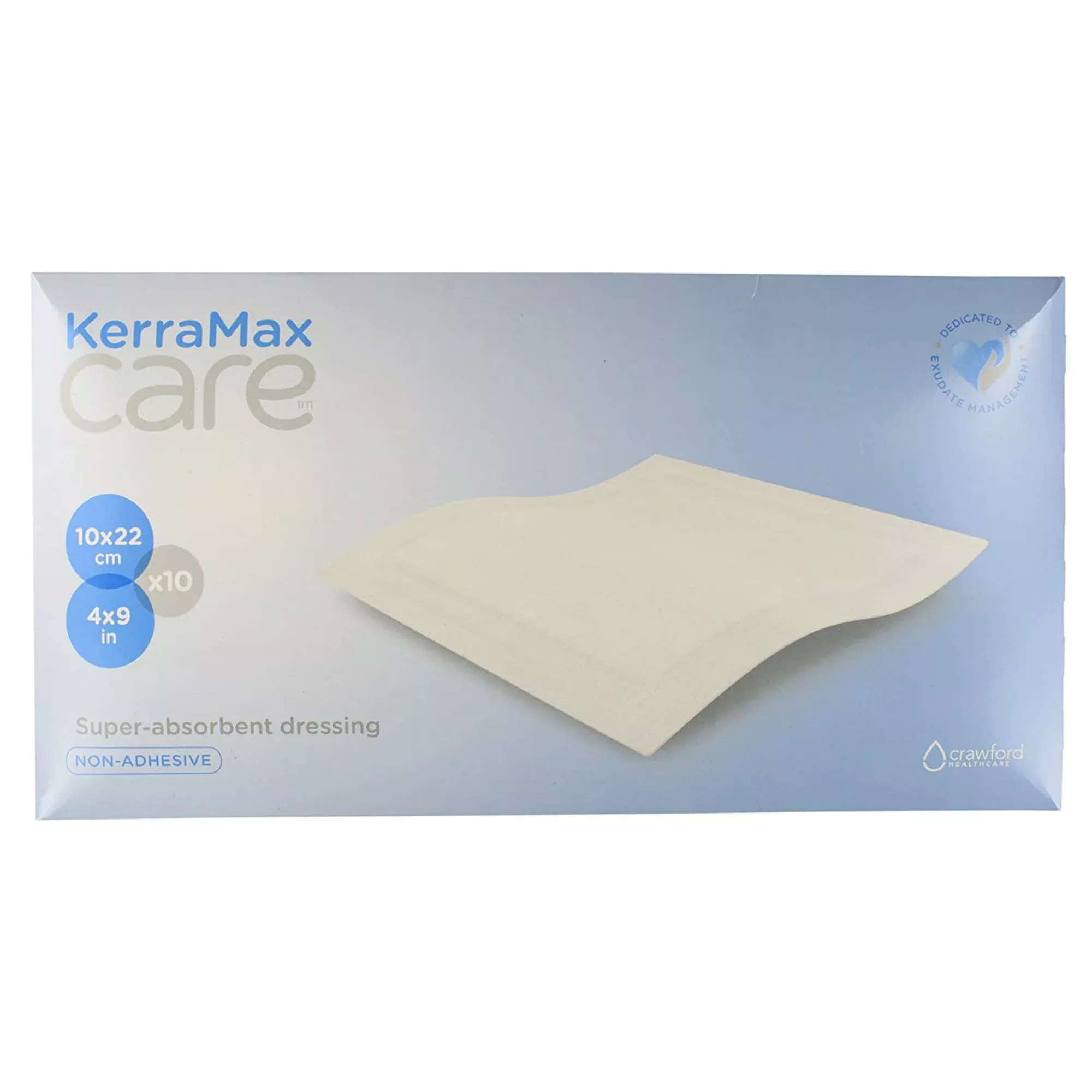 KerraMax Care Super Absorbent Dressing, 4 x 9 Inch, 1 Case of 700