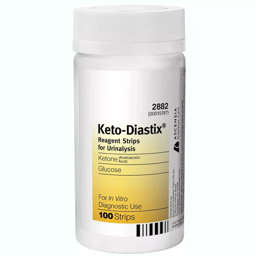 Keto-Diastix Ketone Reagent Strips for Urinalysis Testing, 100 Count