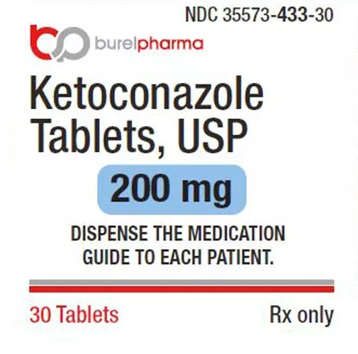 Ketoconazole Tablets 200 mg by Prasco Labs 30 Count (Rx)