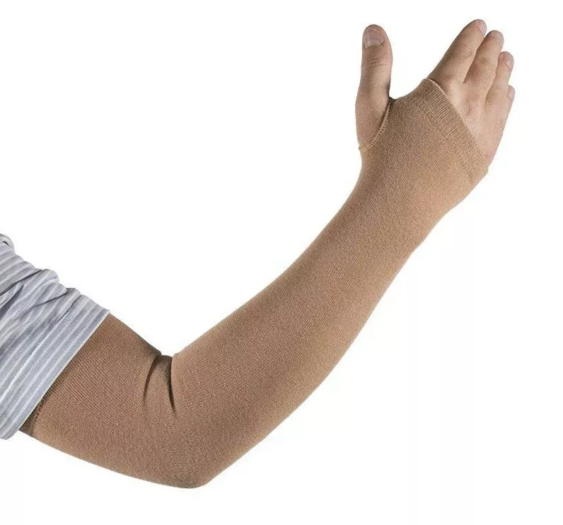 Kinship Comfort Brands Protective Sleeve, Beige, Large, 1 Pair