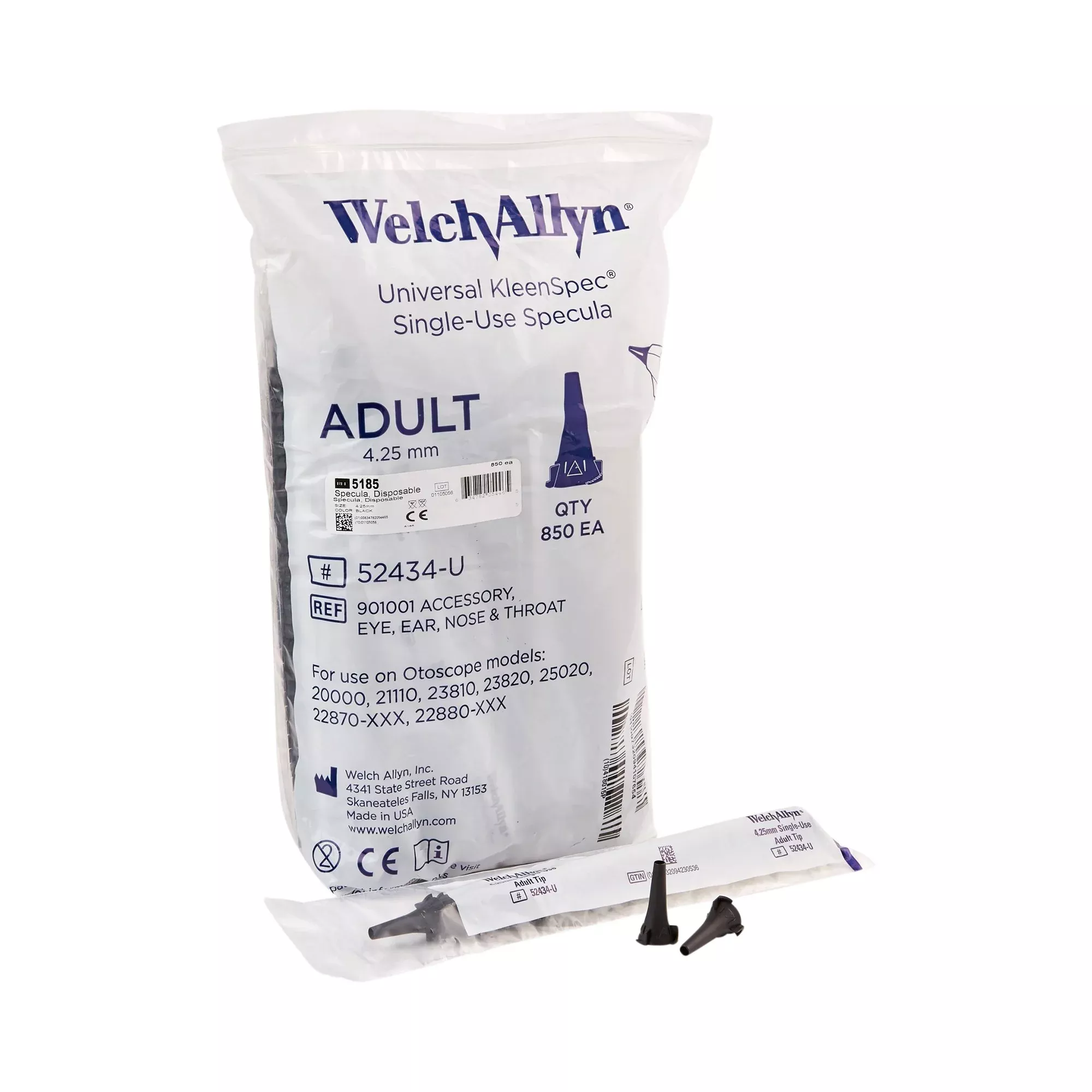 KleenSpec Plastic Ear Speculum, 1 Box of 850