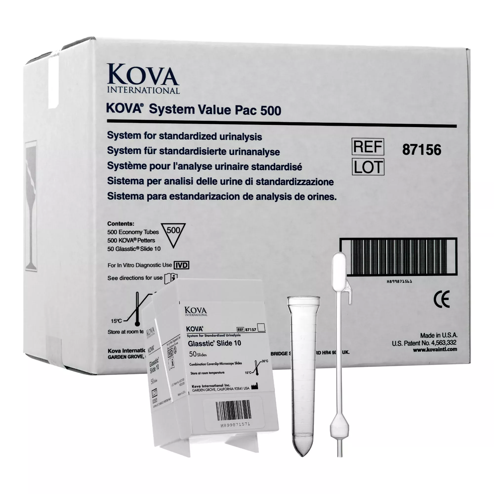 Kova System Pac 500 Urinalysis Consumables Kit, 1 Kit