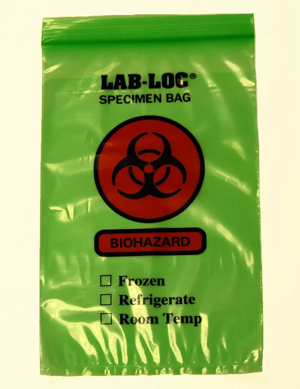 LAB-LOC Specimen Transport Bag with Document Pouch, 6 x 9 Inch, 1 Pack