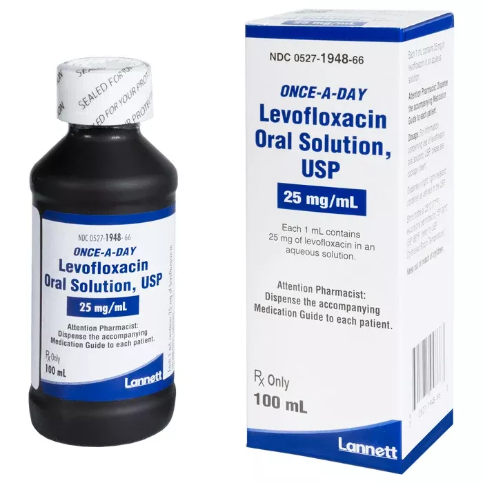 Levofloxacin Oral Solution 25mg/mL by Lannett 100 mL (RX)